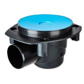 GOLVBRUNN 75 MM Ø150 MM SIDOUTLOPP UTAN VALVSTÖD SVART VIESER ONE