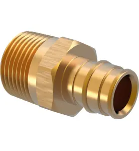 RAK KOPPLING 16X2,0 MM X R15 FOG X UTVÄNDIG GÄNGA UPONOR