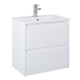 KOMMOD LUXOR 60 CM KOMPAKT VIT MATT MED ARIELLA TVÄTTSTÄLL PORSLIN ALTERNA