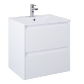 KOMMOD LUXOR 60 CM VIT MATT MED ARIELLA TVÄTTSTÄLL PORSLIN ALTERNA