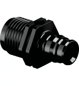RAK KOPPLING 25X2,3/3,5 MM X G20 FOG X UTVÄNDIG GÄNGA Q&E PPSU UPONOR