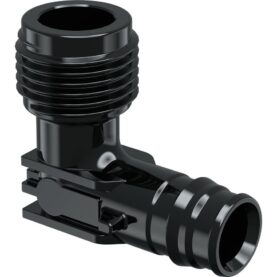 VINKELKOPPLING 16X2,0 MM X G15 X 90° FOG X UTVÄNDIG GÄNGA Q&E PPSU UPONOR