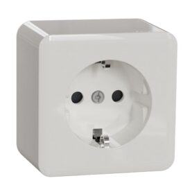 VÄGGUTTAG UTVÄNDIG 1-VÄGS JORD VIT