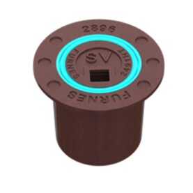 VENTILBETÄCKNING, FLYTANDE RAM, LJUSBLÅ, RUND SV MÄRKNING, TÄTT SPETTHÅL, 2896/2491HTSV