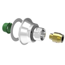 KOPPLINGSBRICKA V6 G15 (16X2,0-2,25 MM) Ø54 H=38 MM VATETTE