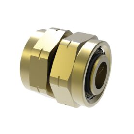 DUBBELMUTTER V6 12X12 MM MÄSSING VATETTE