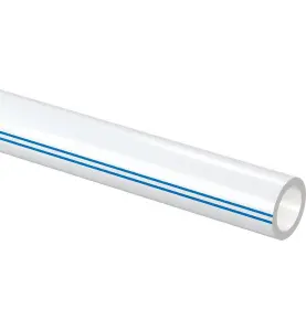 TAPPVATTENRÖR 32X4,4 MM L=6 METER RAK VIT AQUA PIPE UPONOR