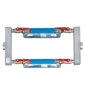 VATTENMÄTARKONSOL PARALLELL G50 FÖR 2 X 260 MM MÄTARE, INVÄNDIG
