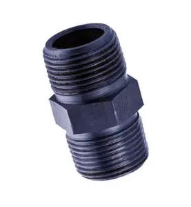 SEXKANTNIPPEL SVART DN 20 16000044BL