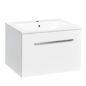 MÖBELPAKET ELLA AQUA 60 CM VIT HÖGBLANK MED ARIELLA TVÄTTSTÄLL MINERALKOMPOSIT ALTERNA