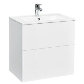 KOMMOD ISELLA 60 CM KOMPAKT VIT MATT  MED ARIELLA TVÄTTSTÄLL I PORSLIN ALTERNA