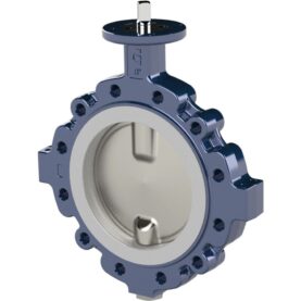 VRIDSPJÄLLSVENTIL 100 LUG PTFE MED FRI AXEL