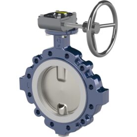 VRIDSPJÄLLSVENTIL 100 LUG PTFE MED VÄXEL