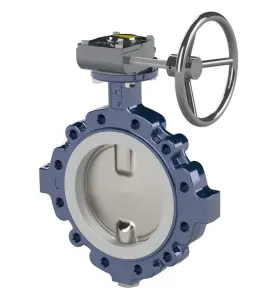 VRIDSPJÄLLSVENTIL 100 LUG PTFE MED VÄXEL