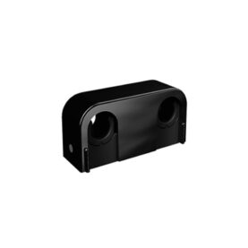 RÖRKLÄMMA 12/15/16 MM C/C 40 MM, C/V 20 MM, B=60 MM DUBBEL SVART FALUPLAST