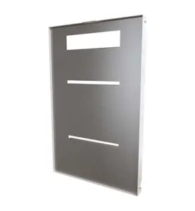 LUCKA KAKLINGSBAR DESIGN PRESEAL 800X710 MM (BXH) VÄGGINBYGGD GRÅ LK