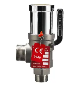 SÄKERHETSVENTIL SV65 DN15 0,5 MPA SYRAFAST DURGO