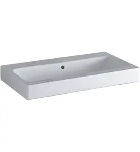 TVÄTTSTÄLL ICON B75, KTCT UTAN KRANHÅL MED BRÄDDAVLOPP GEBERIT