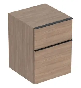 SIDOSKÅP ICON ICON 2 LÅDOR B45 EK MELAMIN TRÄSTRUKT/LAVA MATT GEBERIT