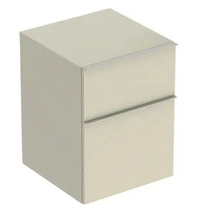 SIDOSKÅP ICON ICON 2 LÅDOR B45 SAGRÅ LACK HÖGBLANK/SAGRÅ MATT GEBERIT