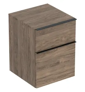 SIDOSKÅP ICON ICON 2 LÅDOR B45 VALNÖT TRÄSTRUK MEL/LAVA MATT GEBERIT