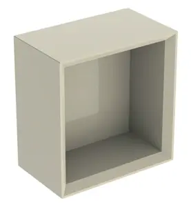 VÄGGBOX ICON KVADRATISK B22,5 SA.GRÅ/LACKERAD HÖGBLANK GEBERIT
