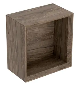 VÄGGBOX ICON KVADRATISK B22,5 VALNÖT/TRÄSTRUK MELAMIN GEBERIT