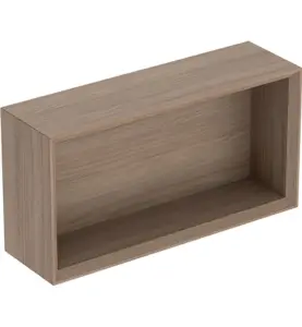 VÄGGBOX ICON REKTANGULÄR B45 EK / TRÄSTRUKTUR MELAMIN GEBERIT