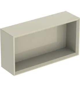 VÄGGBOX ICON REKTANGULÄR B45 SANDGRÅ / LACKERAD HÖGBLANK GEBERIT