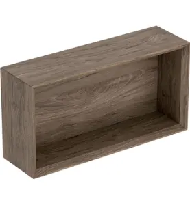 VÄGGBOX ICON REKTANGULÄR B45 VALNÖT / TRÄSTRUKTUR MELAMIN GEBERIT