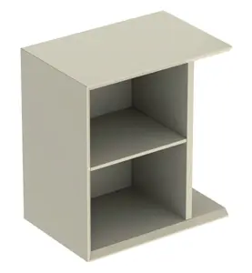 SIDOELEMENT ICON B37 D24,5 SANDGRÅ / LACKERAD HÖGBLANK GEBERIT