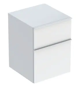 SIDOSKÅP ICON ICON 2 LÅDOR B45 VIT LACKERAD HÖGBLANK/VIT MATT GEBERIT