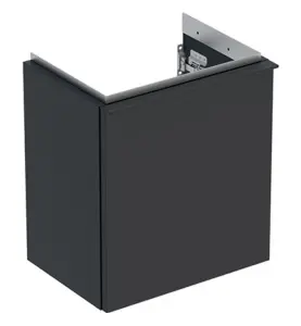 UNDERSKÅP ICON 1 DÖRR HÖGERHÄNGD, B37 LAVA MATT/HANDTAG LAVA MATT GEBERIT