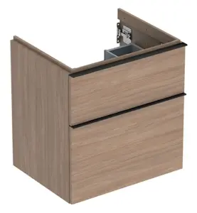 UNDERSKÅP ICON 2 LÅDOR B59,2 EK MEL TRÄ/HANDTAG LAVA MATT GEBERIT