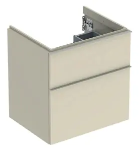 UNDERSKÅP ICON 2 LÅDOR B59,2 SA.GRÅ HÖGBL/HANDTAG SA.GRÅ MATT GEBERIT