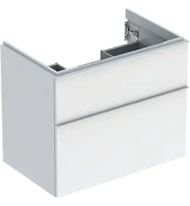 UNDERSKÅP ICON 2 LÅDOR B74 VIT HÖGBLANK/HANDTAG VIT MATT GEBERIT