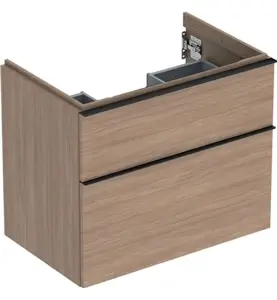 UNDERSKÅP ICON 2 LÅDOR B74 EK MEL TRÄ/HANDTAG LAVA MATT GEBERIT