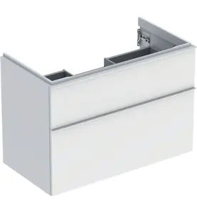UNDERSKÅP ICON 2 LÅDOR B88,8 VIT MATT/HANDTAG VIT MATT GEBERIT