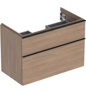 UNDERSKÅP ICON 2 LÅDOR B88,8 EK MEL TRÄ/HANDTAG LAVA MATT GEBERIT