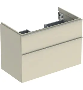 UNDERSKÅP ICON 2 LÅDOR B88,8 SA.GRÅ HÖGBL/HANDTAG SA.GRÅ MATT GEBERIT