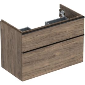 UNDERSKÅP ICON 2 LÅDOR B88,8 VALNÖT MEL TRÄ/HANDTAG LAVA MATT GEBERIT