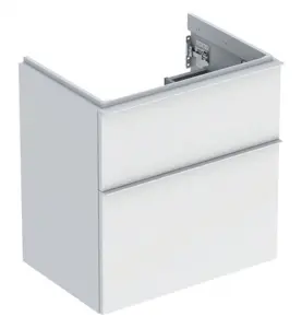 UNDERSKÅP ICON 2 LÅDOR KOMPAKT B59,2 VIT MATT/HANDTAG VIT MATT GEBERIT