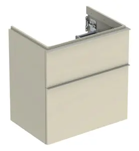UNDERSKÅP ICON 2 LÅDOR KOMPAKT B59,2 SA.GRÅ HÖGBL/HANDTAG SA.GRÅ MATT GEBERIT