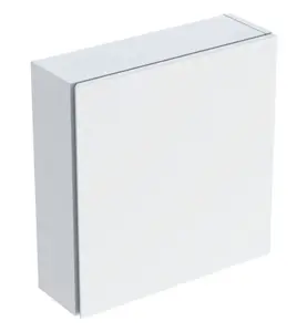 ÖVERSKÅP ICON KVADRATISK, 1 DÖRR B45 VIT / LACKERAD HÖGBLANK GEBERIT
