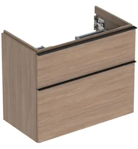 UNDERSKÅP ICON 2 LÅDOR KOMPAKT B74 EK MEL TRÄ/HANDTAG LAVA MATT GEBERIT