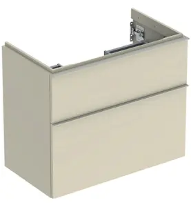 UNDERSKÅP ICON 2 LÅDOR KOMPAKT B74 SA.GRÅ HÖGBL/HANDTAG SA.GRÅ MATT GEBERIT