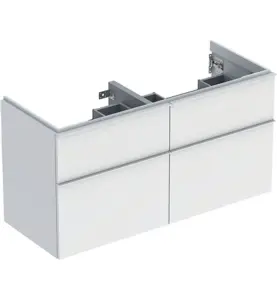 UNDERSKÅP ICON 4 LÅDOR B118,4 VIT MATT/HANDTAG VIT MATT GEBERIT