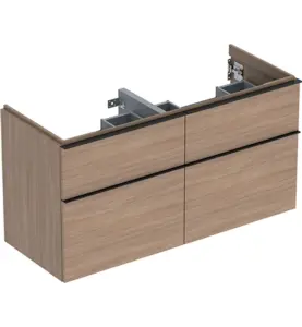 UNDERSKÅP ICON 4 LÅDOR B118,4 EK MEL TRÄ/HANDTAG LAVA MATT GEBERIT