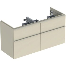 UNDERSKÅP ICON 4 LÅDOR B118,4 SA.GRÅ HÖGBL/HANDTAG SA.GRÅ MATT GEBERIT