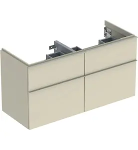 UNDERSKÅP ICON 4 LÅDOR B118,4 SA.GRÅ HÖGBL/HANDTAG SA.GRÅ MATT GEBERIT